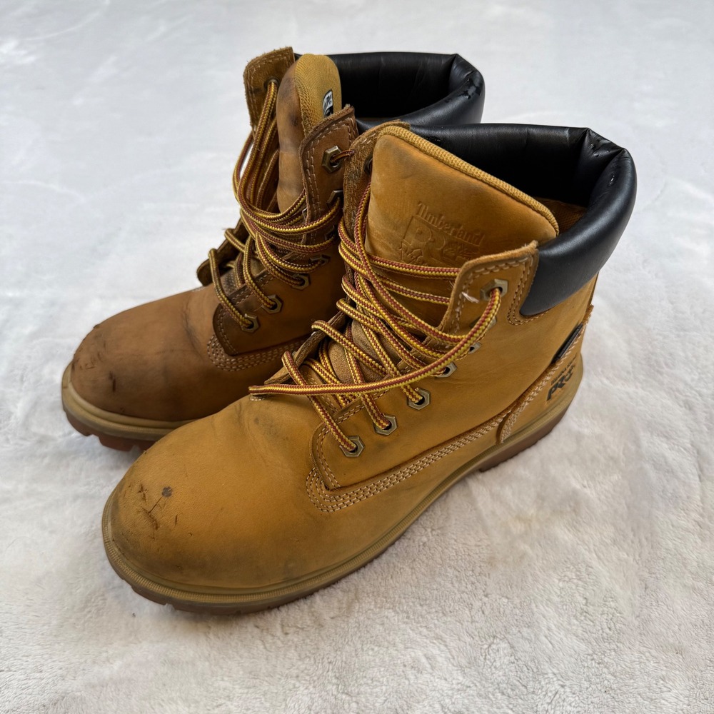 Timberland Pro Womens Work Boots Tan Leather Lace Up ASTM F2413 EH Size 6.5M‎ - Picture 2 of 11